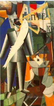  Kazimir Pintura al %C3%B3leo - aviador Kazimir Malevich cubismo abstracto
